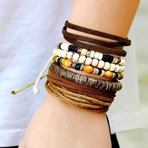 Stackable bracelet Women's Retro Style 5-Piece Set
